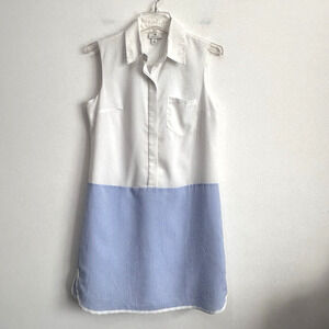 Altuzarra x Target Shift Dress S Sleeveless White Blue Stripe‎ Summer Preppy